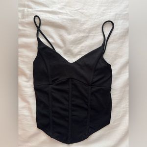 Black Corset Shape Top
